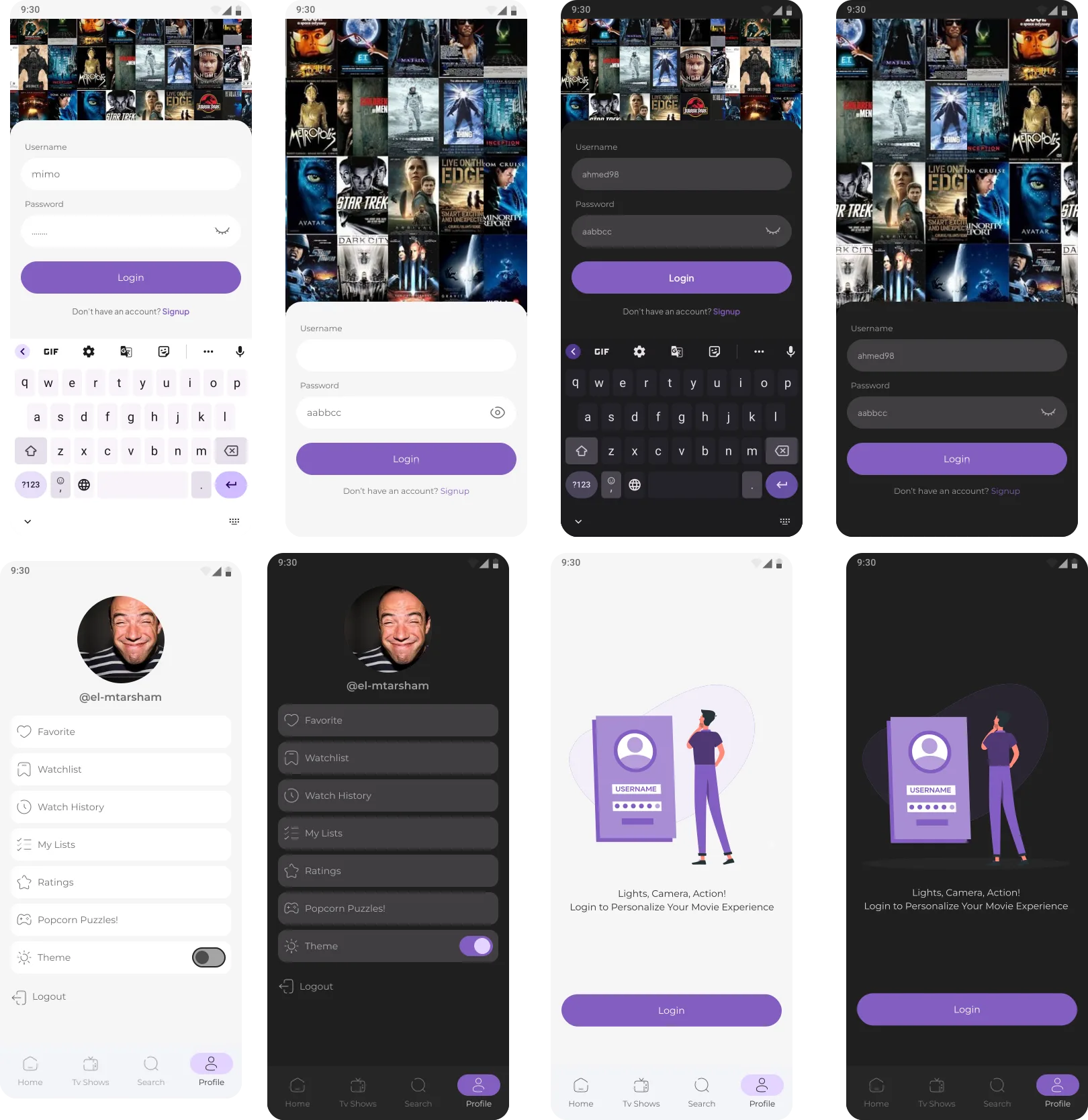 Movies App — تطبيق لاكتشاف الأفلام والمسلسلات — عرض المنتج الرئيسي