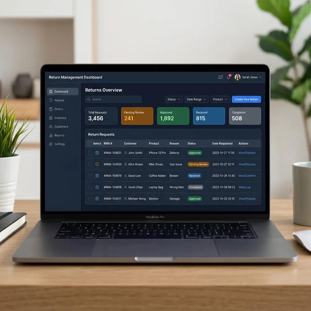 Returns Automation — dashboard