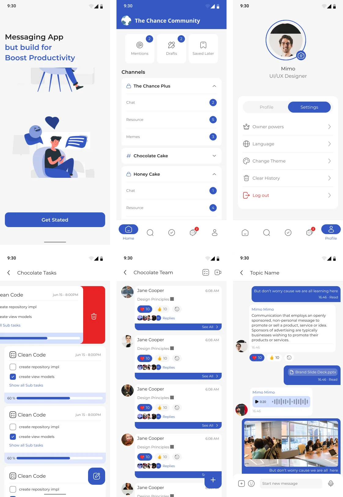 Teamix Collaboration App — تطبيق تعاون للفرق والمؤسسات — عرض المنتج الرئيسي